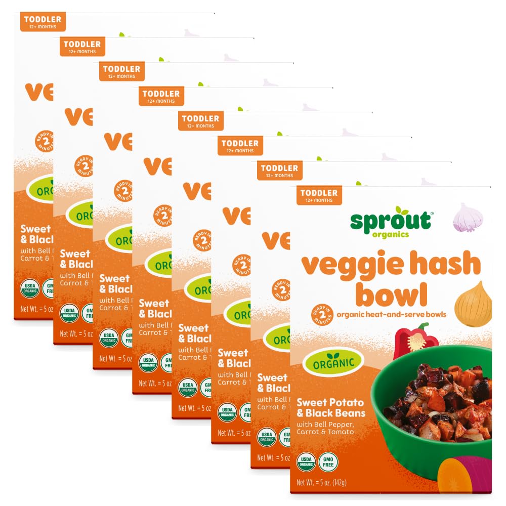 Sprout Organics, Toddler Meal, Veggie Hash Breakfast Bowl, 5 Oz (8-Count)