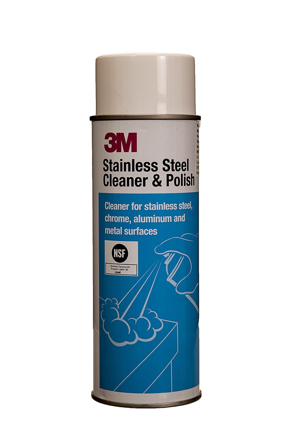 Stainless Steel Cleaner And Polish, Lime Scent, Foam, 21-Ounce Aerosol Can