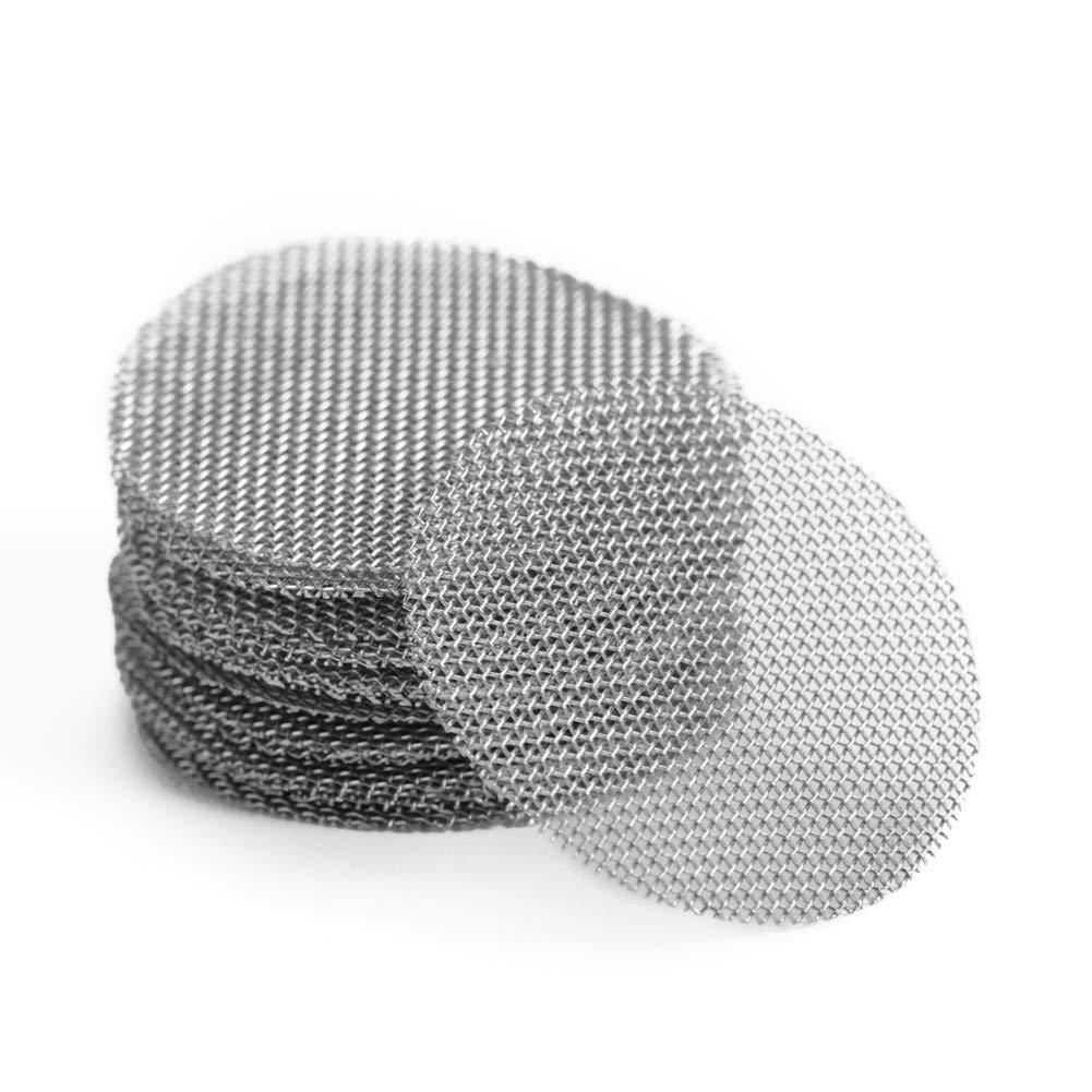KRENDR Stainless Steel Pipe Screens - 200 Pieces, 3/4 Inch, Includes Metal Storage Box