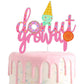 Donut Cake Toppers Candyland Dount Grow Up Cake Decorations With Donut Pink Candy For Dount Grow Up Themed Baby Shower Party
