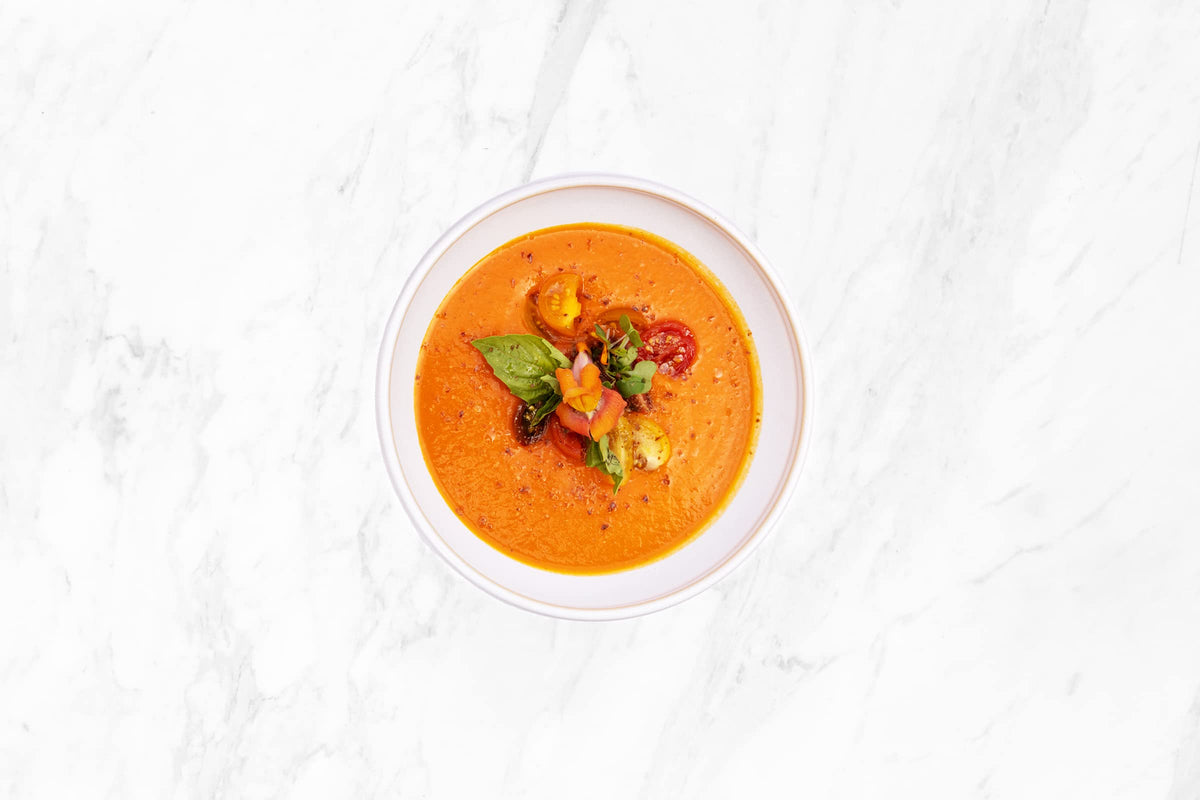 18 Chestnuts Plant Based Soup - Tuscan Tomato, Plant Based, Low Fat and Low Calorie & Gluten Free Soup - 3 Jar Pack (16oz)