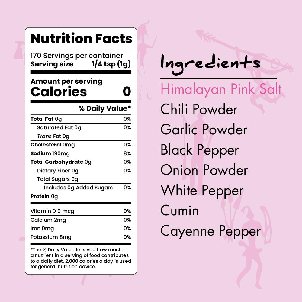 Paleo Powder All Purpose Seasoning with Himalayan Pink Salt, Gluten Free, 24 oz.