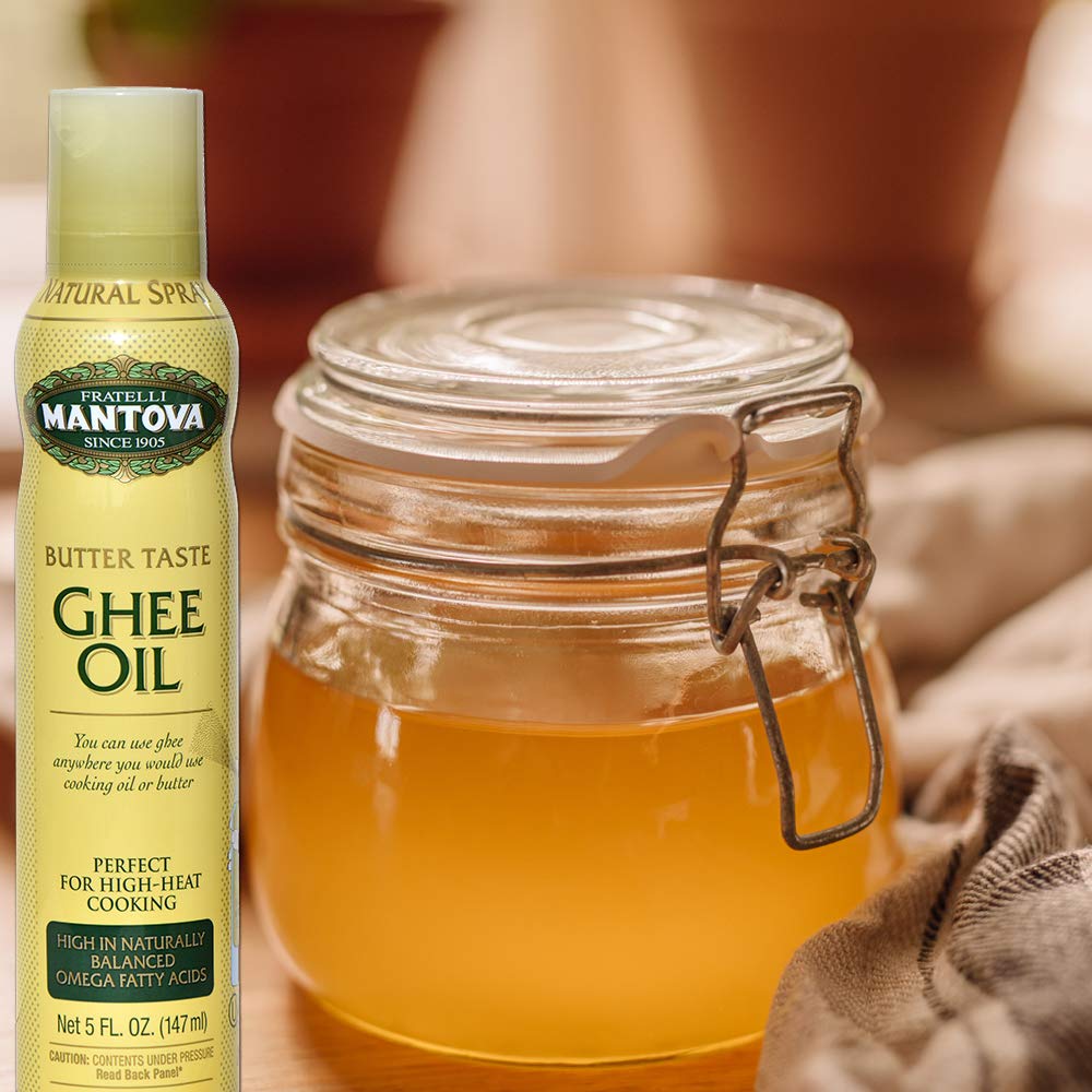 Mantova Spray Ghee Butter, Original, 5 Fl Oz (Pack Of 6)
