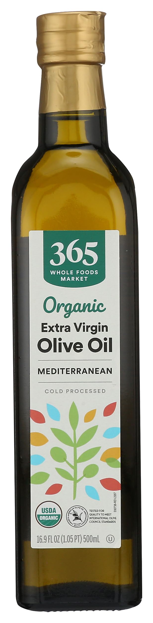 365 Everyday Value, Organic Extra Virgin Olive Oil 100% Mediterranean Blend, 16.9 fl oz