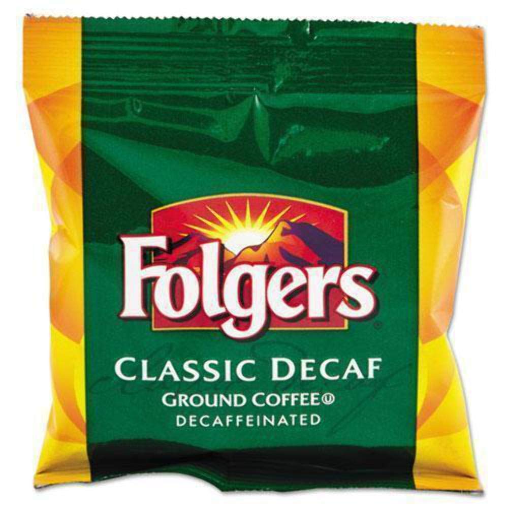 Folgers 06433 Ground Coffee, Fraction Pack, Classic Roast Decaf, 1.5oz, 42/Carton