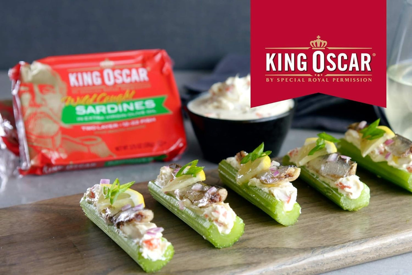 King Oscar Sardines in Extra Virgin Olive Oil, 3.75 oz Cans, Pack of 12, Model 3480060002