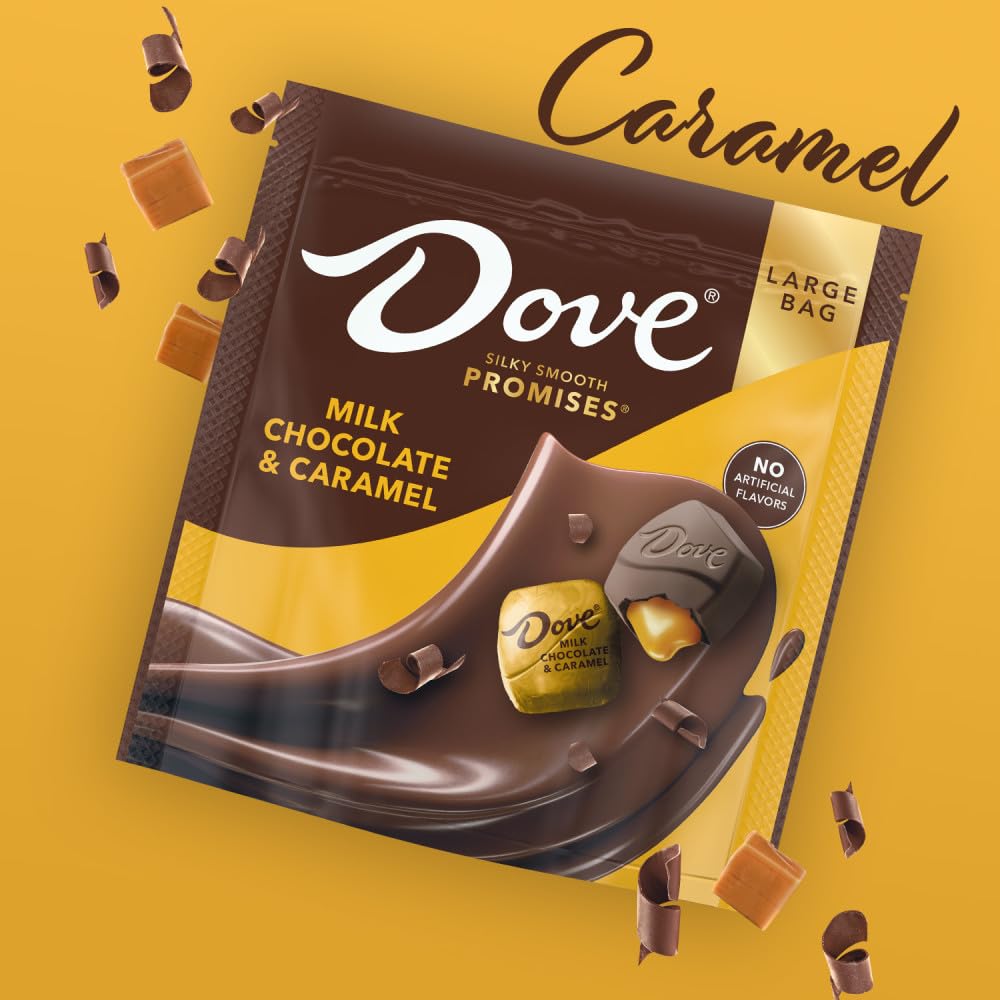 Dove Promises Milk Chocolate & Caramel Candy, 12.67 Oz Large Bag