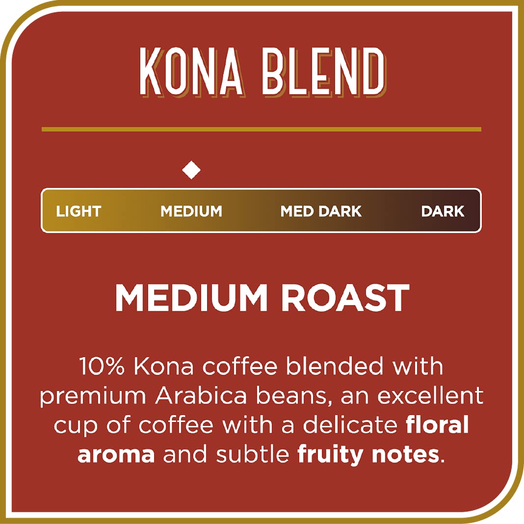 Don Francisco'S Kona Blend Medium Roast Coffee Pods, 10% Kona Coffee, 100 Count - Recyclable Single-Serve Pods, Compatible With