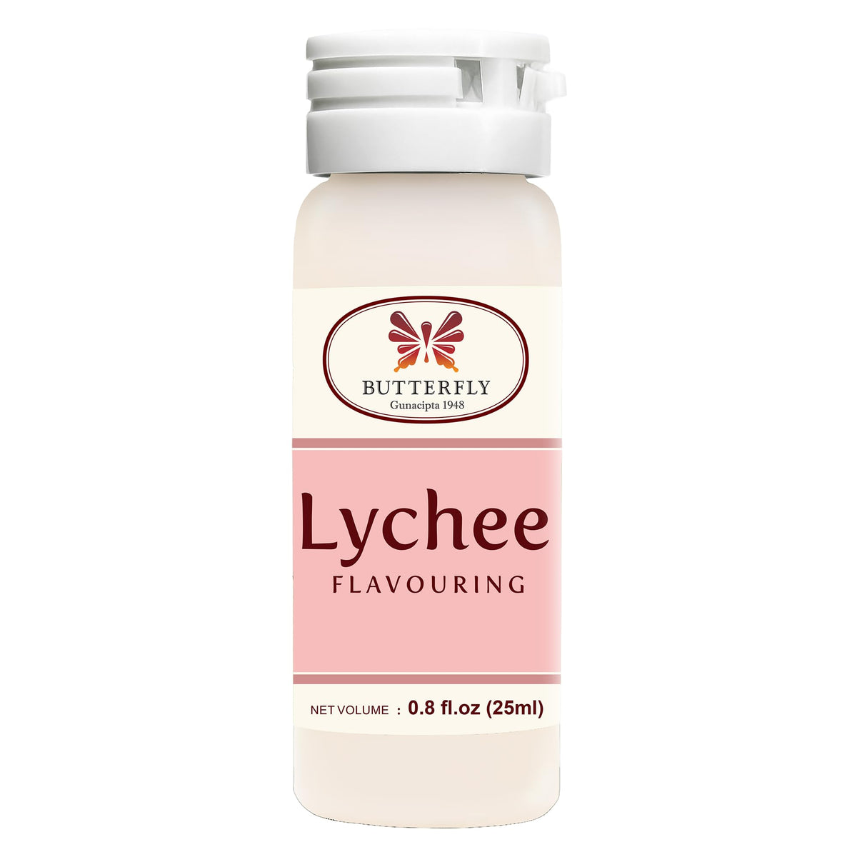 Jans Butterfly Flavoring Extract Paste, Lychee, 25 ml (0.8 Fl Oz), Pack of 1