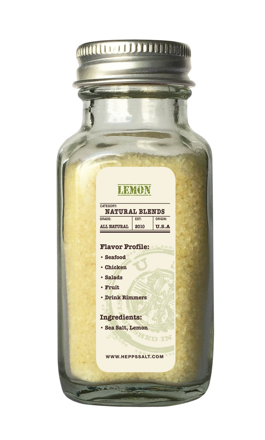 Hepp'S Salt Co. Lemon Sea Salt 1.5 Oz