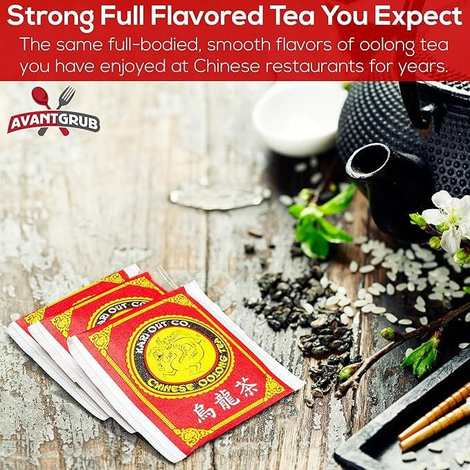 Avant Grub Oolong Tea Bags - 300 Pack Premium Chinese Tea Sachets for Hot/Iced Drinks - Semi-Fermented - 19.2 Oz