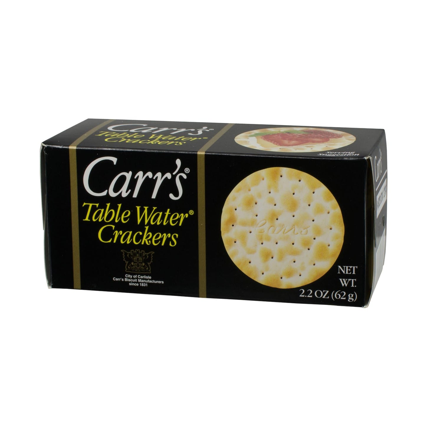 Carrs Table Water Crackers, Original, 2.2oz, Pack of 24, Model 5929057306