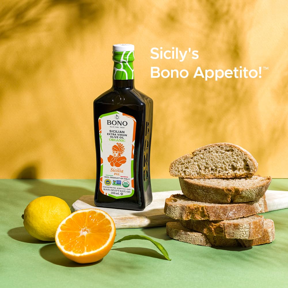 Bono - Evoo Sicilia Pgi - Case of 6 - 16.9 FZ (6x16.9 FZ)