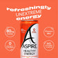 Aspire Healthy Energy Drink, Mango Lemonade, Sugar Free, 12 oz Cans, 24 Pack, Vegan, Zero Sugar, Natural Caffeine