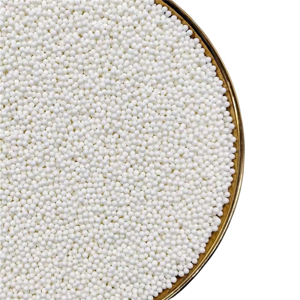 NIPEOR White Edible Pearl Sprinkles for Cake Decorations, 2mm Matte Sugar Pearls, 130g/4.6oz