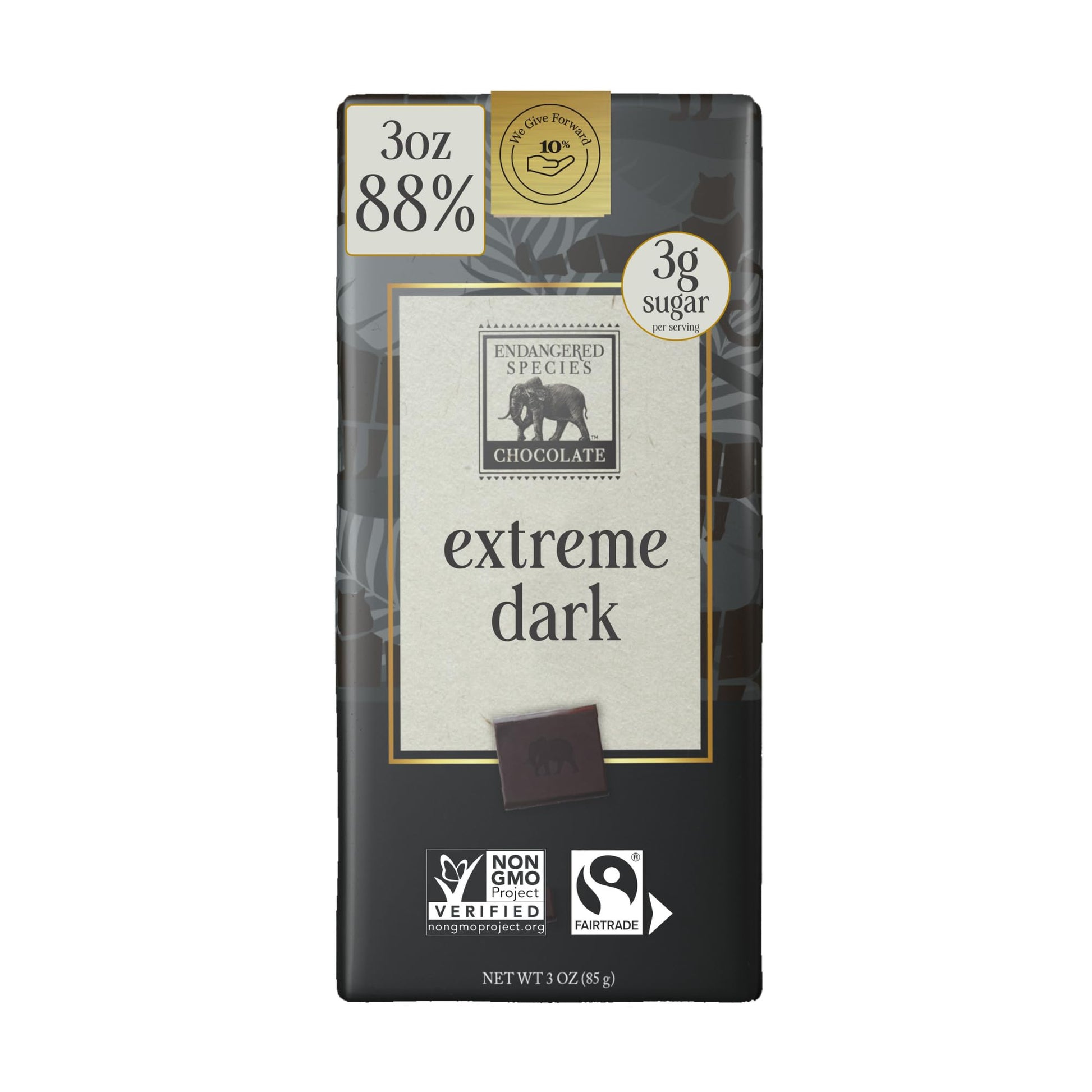 Endangered Species  Extra Dark Chocolate Panther  3 oz