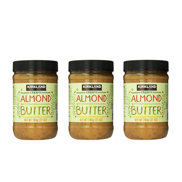 Kirkland Signature Creamy Almond Butter, 27 Ounce (Pack of 3)