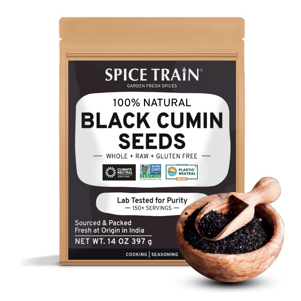 HANDPICK Black Cumin Seed (14oz) Pure Nigella Seeds - No Salt or Preservatives, Non GMO | Indian Black Whole Cumin | Gluten Free
