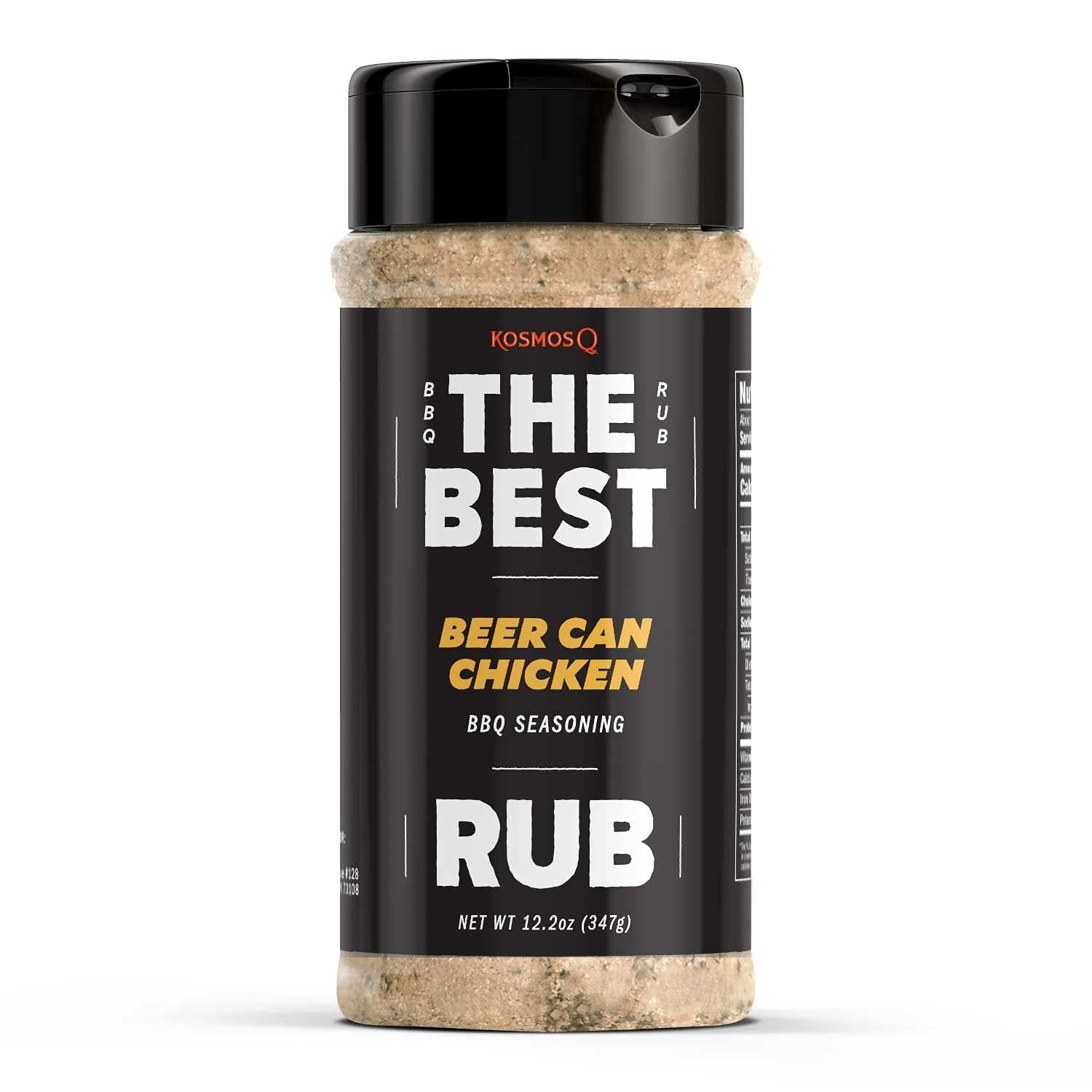 Kosmos Q Beer Can Chicken Rub - BBQ Meat Dry Rub & Seasoning, 12.2 oz
