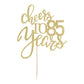 Qertesl Gold Glitter Cheers To 85 Years Cake Topper, Happy 85Th Birthday Cake Decorations,Perfect For 85 Years Cake Decorating,W