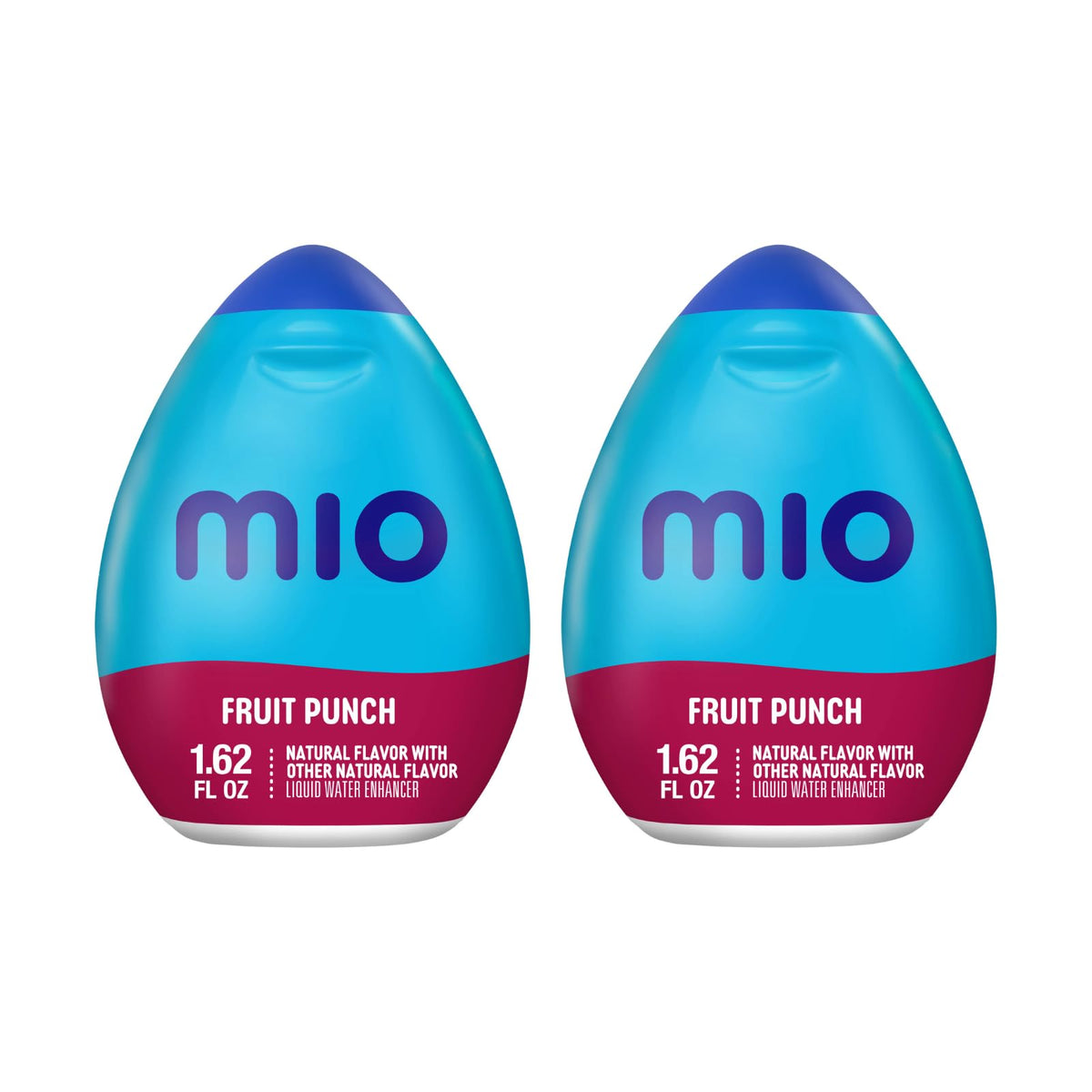 MiO Liquid Water Enhancer - makes 24 servings + Vitamins, 1.62 oz each, (Fruit Punch, Pack of 2)