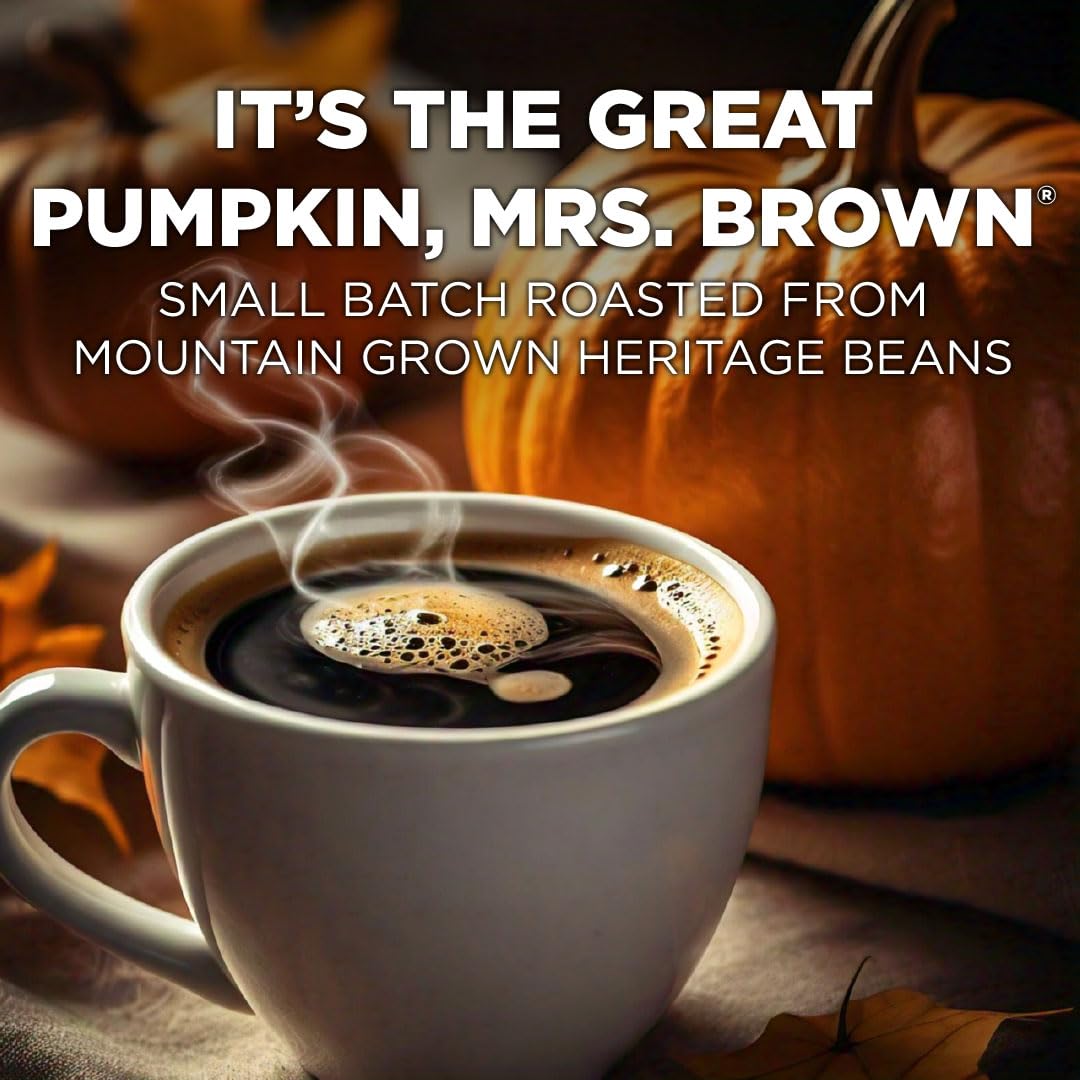 Mauds Pumpkin Spice Flavored Coffee Pods  18 ct - 100% Arabica Medium Roast Coffee  Solar Energy Produced Recyclable Single Coffee Pods Compatible with Keurig K-Cup malt-inspired