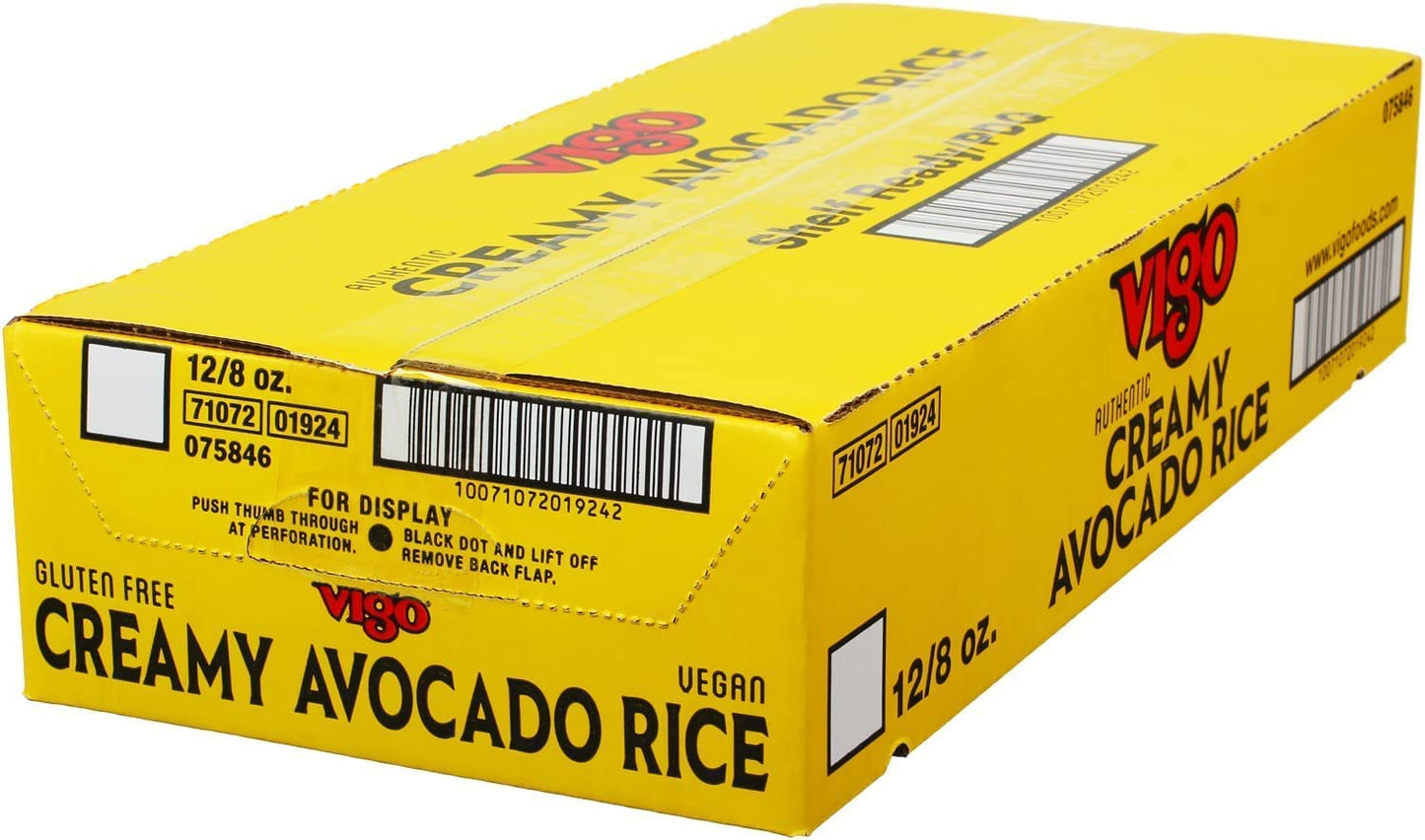 Vigo Authentic Creamy Avocado Rice, Low Fat, Gluten Free, 8 Ounce (Pack Of 12)