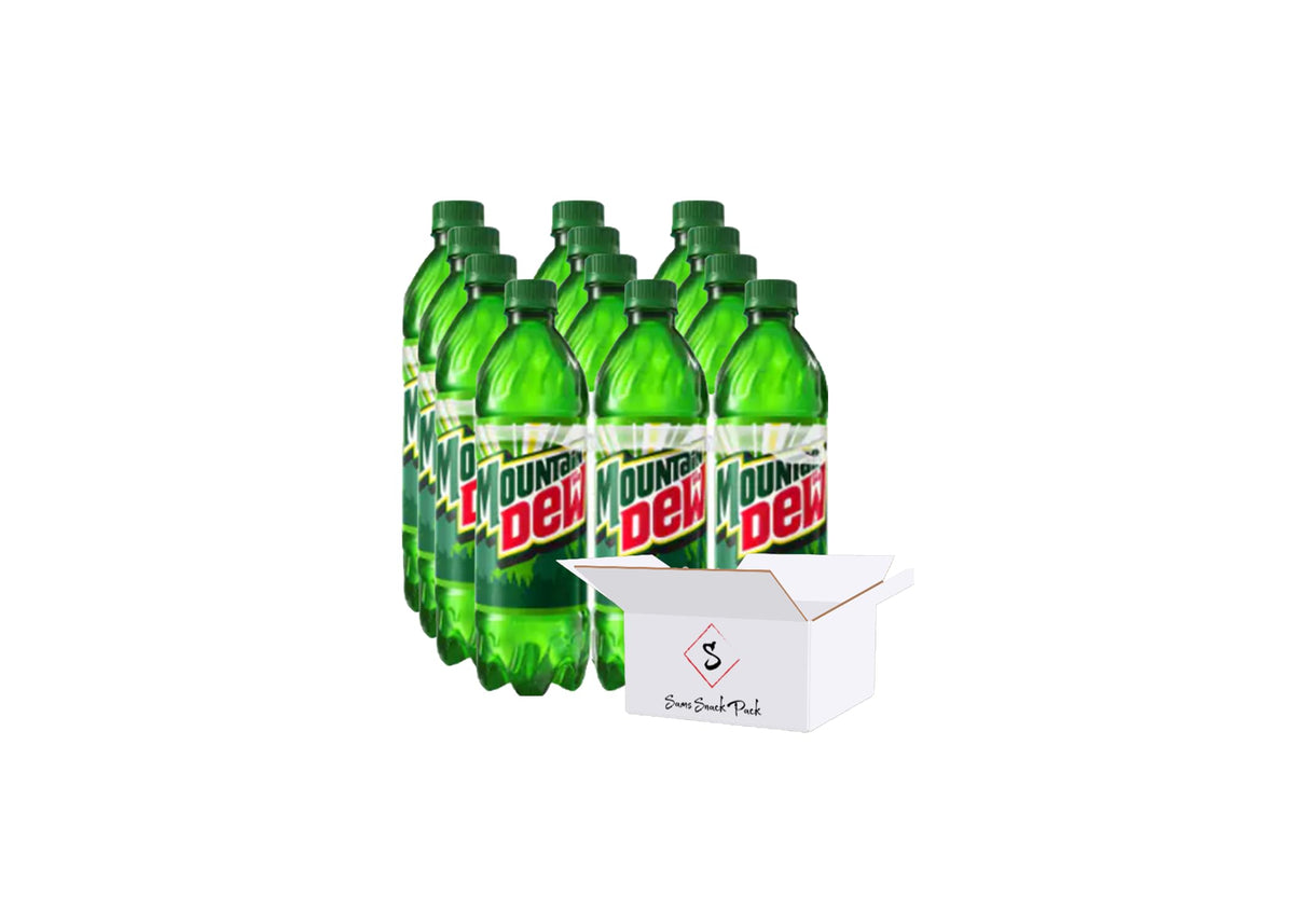 Sams Snack Pack Mountain Dew Original 16.9 oz, 12 Pack, Refreshing Citrus Flavor