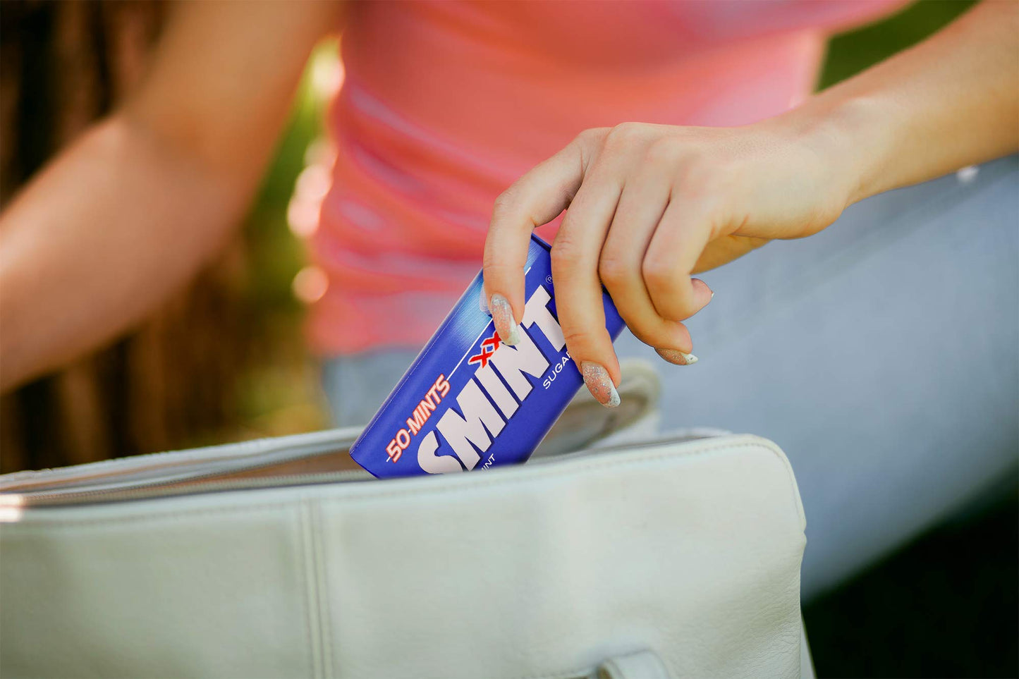 Smint Mints Peppermint, Sugar Free, 12 Packs with 50 Mints