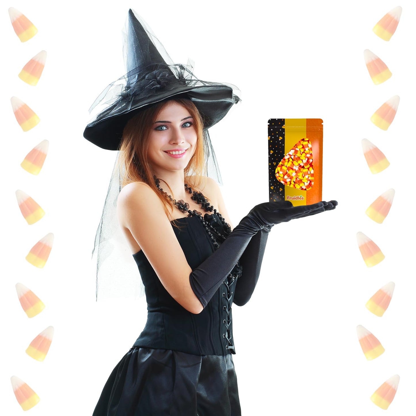 Fruidles Halloween Candy Corn Treats, Fun & Festive Holiday Snacking, Nut-Free, Dairy-Free (1 Pound)