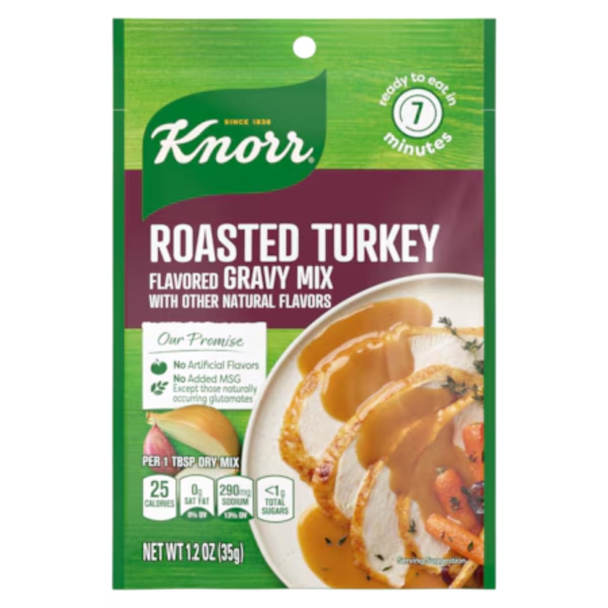 Knorr Roasted Turkey Gravy Mix, 1.2-Ounce (Pack of 12)