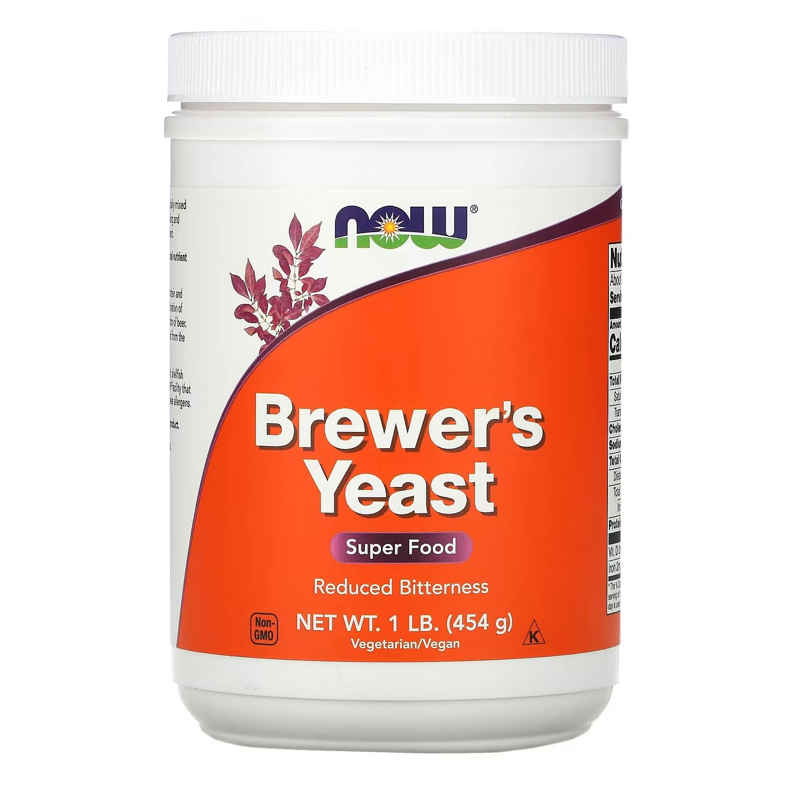 NOW Brewers Yeast, 1-Pound (Pack of 2)