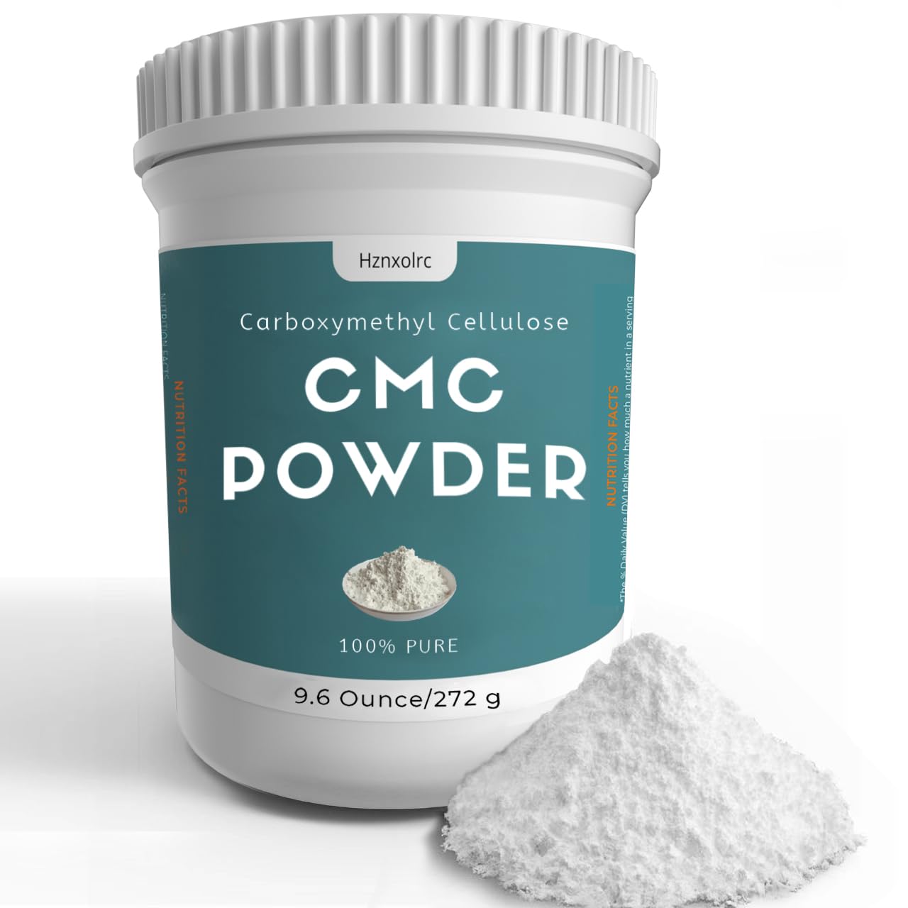 Hznxolrc CMC Powder, 100% Pure, for Fondant, Ice Cream, Cake, Yogurt, Candy, 9.6 oz