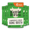 Kettle and Fire Lemongrass Ginger Beef Bone Broth, Keto, Paleo, and Whole 30 Approved, Gluten Free, High in Protein and Collagen