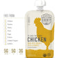 Serenity Kids 6+ Months Baby Food Chicken Pouch Puree - Ethically Sourced Free-Range Chicken & Organic Peas & Carrots - No Added Sugar & Protein-Rich & Bpa-Free Toddler Food - 3.5 Oz, 12 Pack
