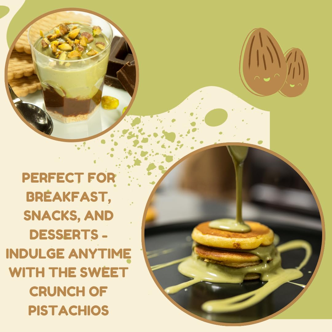 Alma Gourmet Crunchy Pistachio Cream Spread Imported From Sicily - Velvety Smooth With Crunchy Bits - Italian Pistachio Spread F