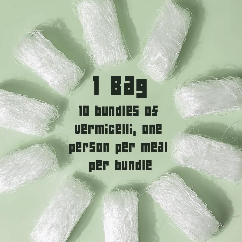 17.64oz Longkou Vermicelli Bean Thread Thin Noodles-Cold Mixed Soup And Other Flavors Glass Noodle-Vermicelli Noodles Smooth And