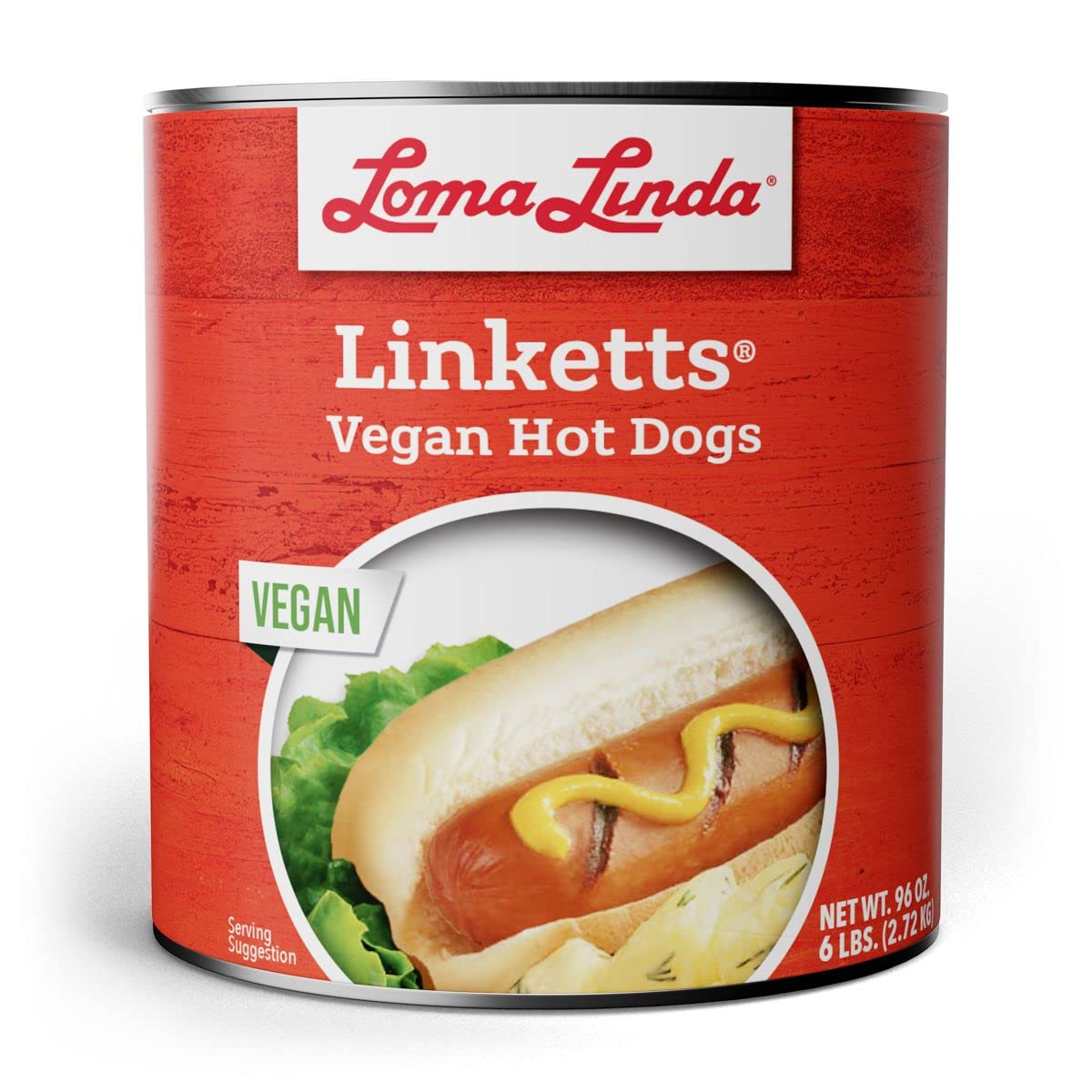 Loma Linda - Plant-Based Hot Dogs (96 Oz Linketts, 6 Pack)