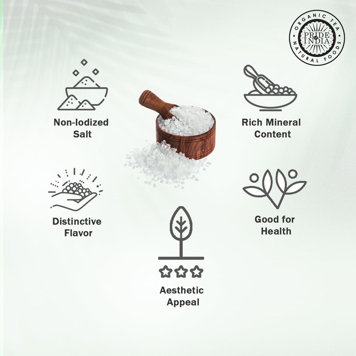 Pride of India- Himalayan White Salt Coarse Grind 1 lbs (453.59 gm)- Rarest & Enriched W/84+ Natural Minerals- Low Sodium- Miner