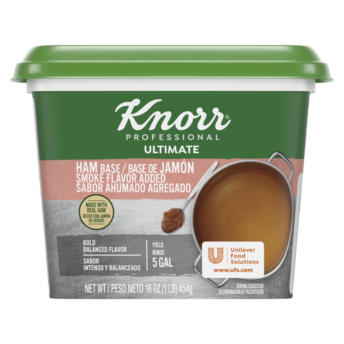 Knorr Professional Ultimate Ham with Smoke Flavor Paste Base Gluten Free, No Artificial Flavors or Preservatives, No MSG added, 