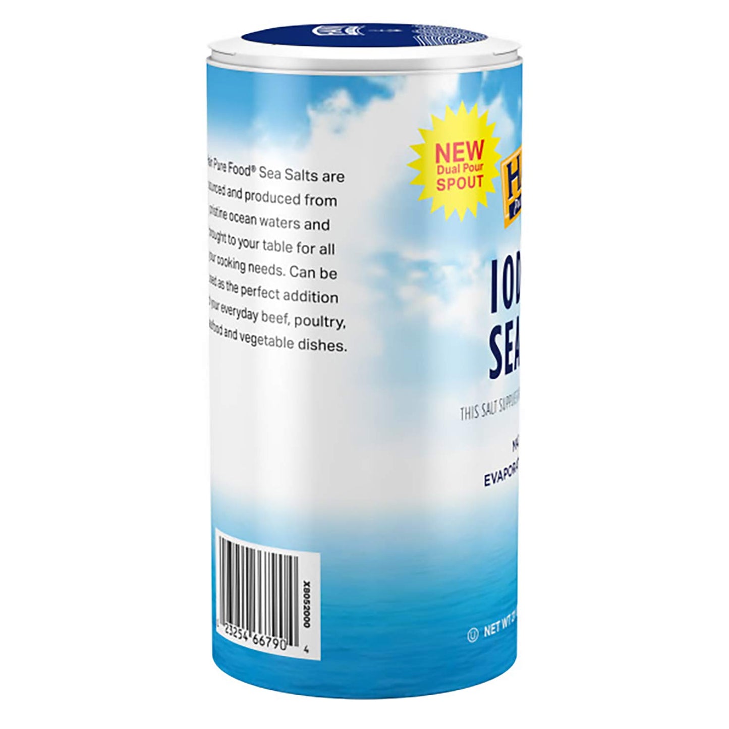 Hain Celestial Iodized Sea Salt, 21 Oz, Pack of 1, Pure Food Seasoning