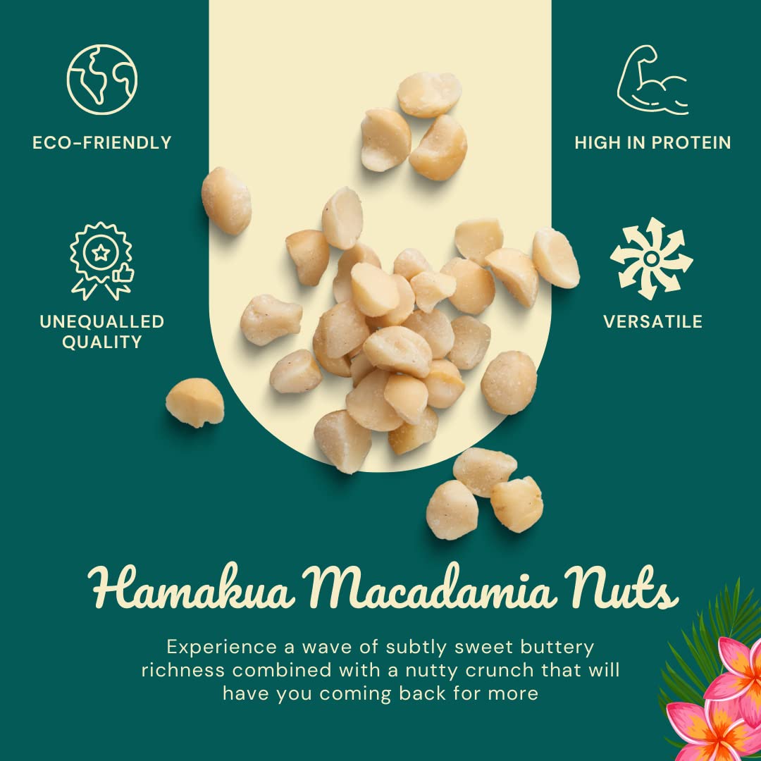 Hamakua Macadamia Nuts - Lightly Salted Dry Roasted - 10 Ounce Pack - Eco-Friendly