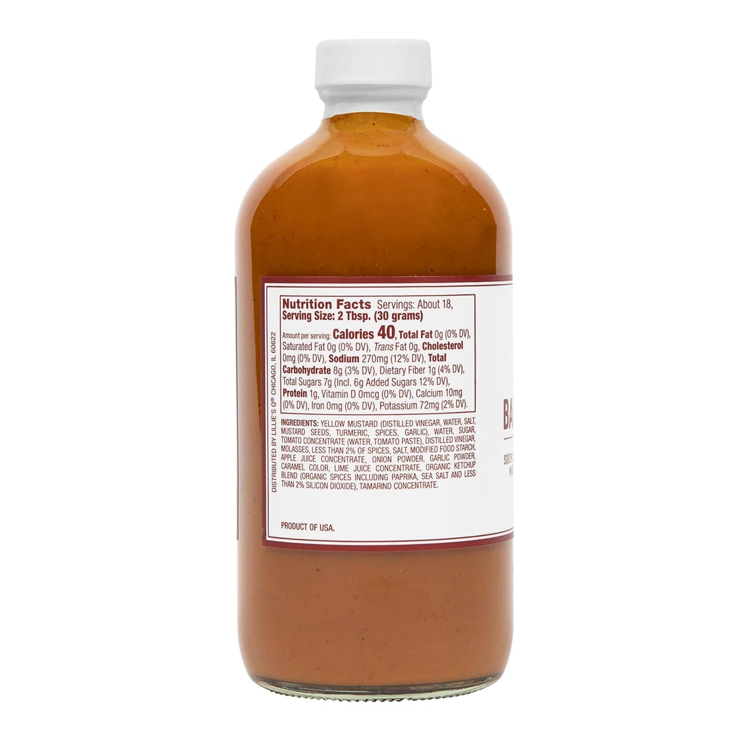 Lillie’S Q - Gold Barbeque Sauce, Gourmet Carolina Sauce, Tangy Bbq Sauce With South Carolina Mustard, Enhanced Ingredients, Made With Gluten-Free Ingredients (20 Oz, 2-Pack)