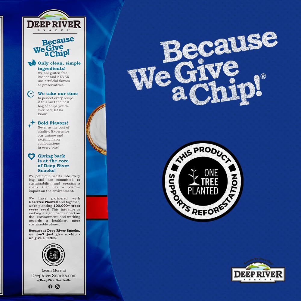 Deep River Snacks Krinkle Cut Chips, Sour Cream & Onion, 2 Ounce (Pack Of 24)