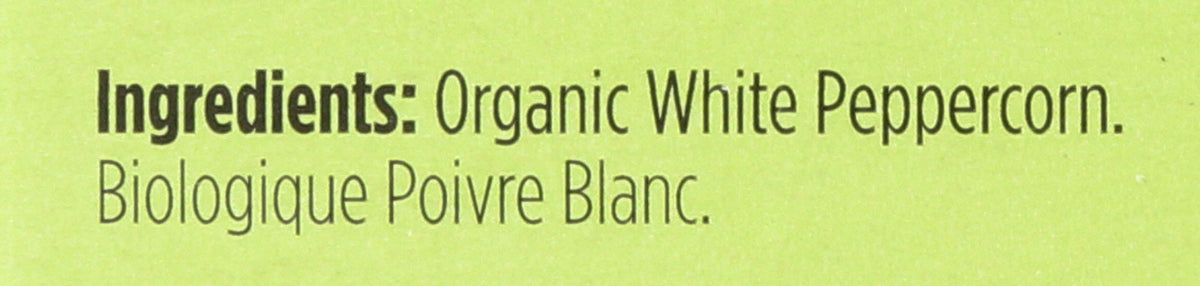 Spicely Organic Peppercorn White Whole (0.35 Oz Ecobox)