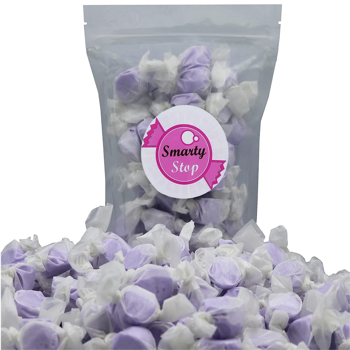 Gourmet Soft And Chewy Salt Water Taffy Candies - Individually Wrapped - Bulk Bags (Purple Grape, 5 Pound (Pack Of 1))