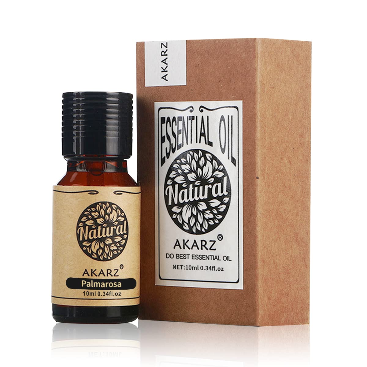Akarz Palmarosa Essential Oil Natural Organic Pure Premium Therapeutic Palmarosa Oil For Skin Body Hair Care,Diffuser, Candle,So