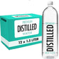 Premium Distilled Water | 1.5 Liter Bottles | Pack of 12 | Clear, Pure, Multi-Purpose