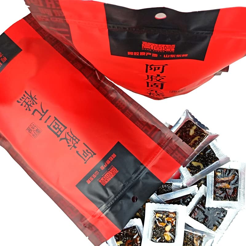 SIFANGDA Ejiao Cake Colla Corii Asini Tablet Block, 500g/1.1LB, Handmade Instant Solid Cream