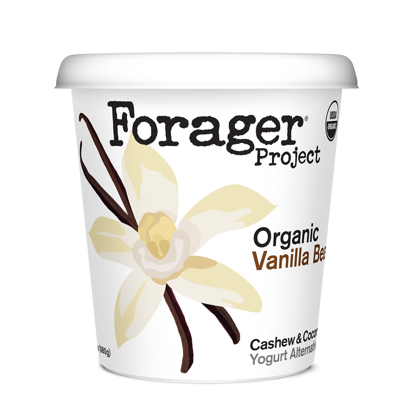 Forager Project Cashewmilk Yogurt, Vanilla Bean, 24-Ounce